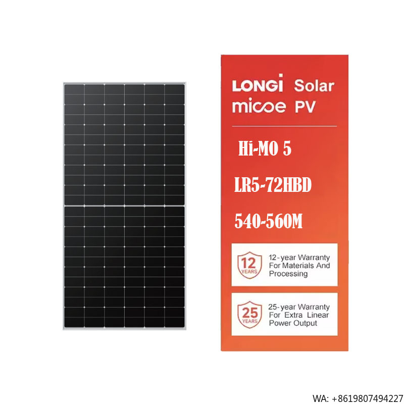 Longi Panel Lr5 - Longi Hi-MO 5 LR5-72HBD 540-560M HPBC-cel