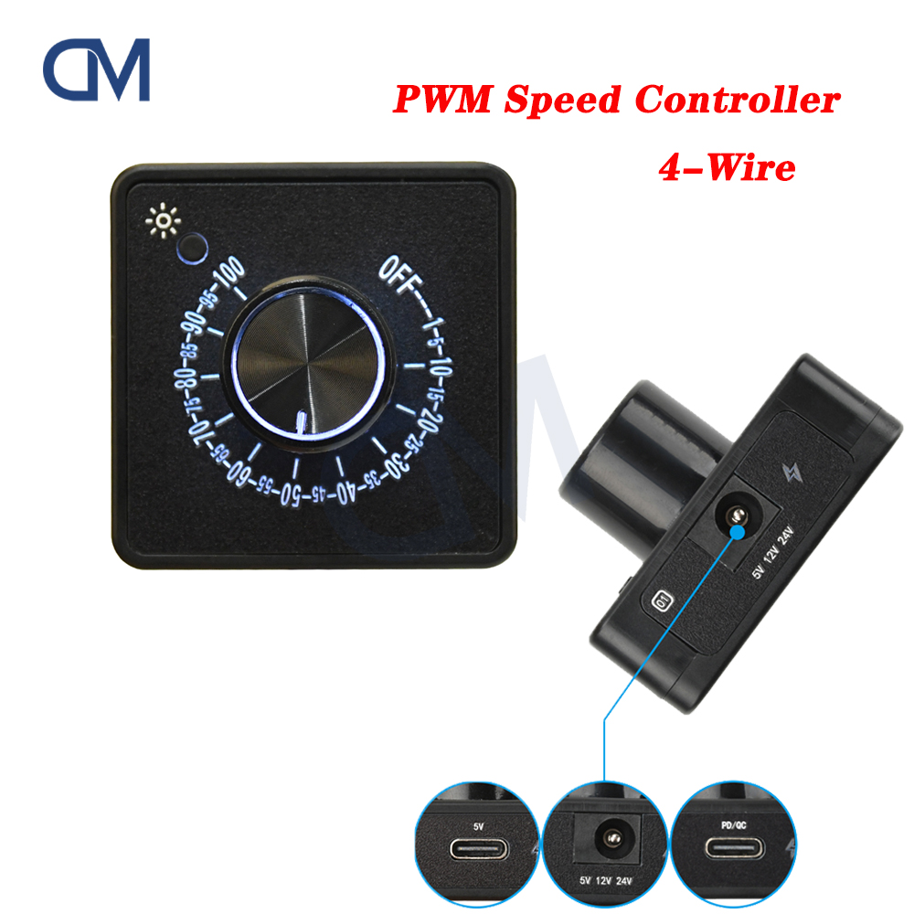 Pwm Charge Controller - 4Pin PWM Fan Gouverneur Snelheidsregelaar PD