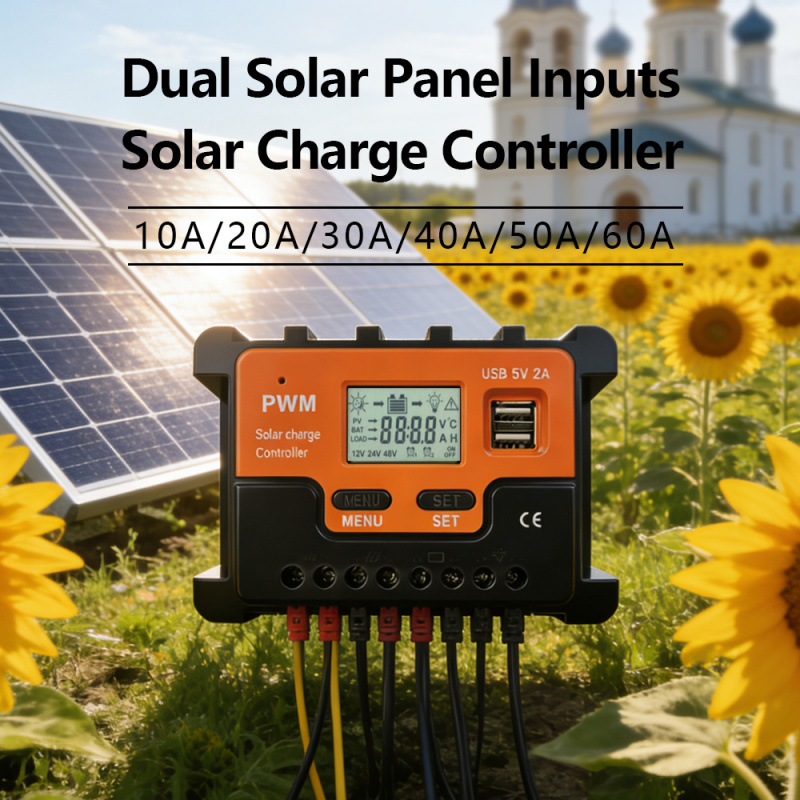Dubbele zonnepaneelinterface,  - Pwm Charge Controller recensie en prijs